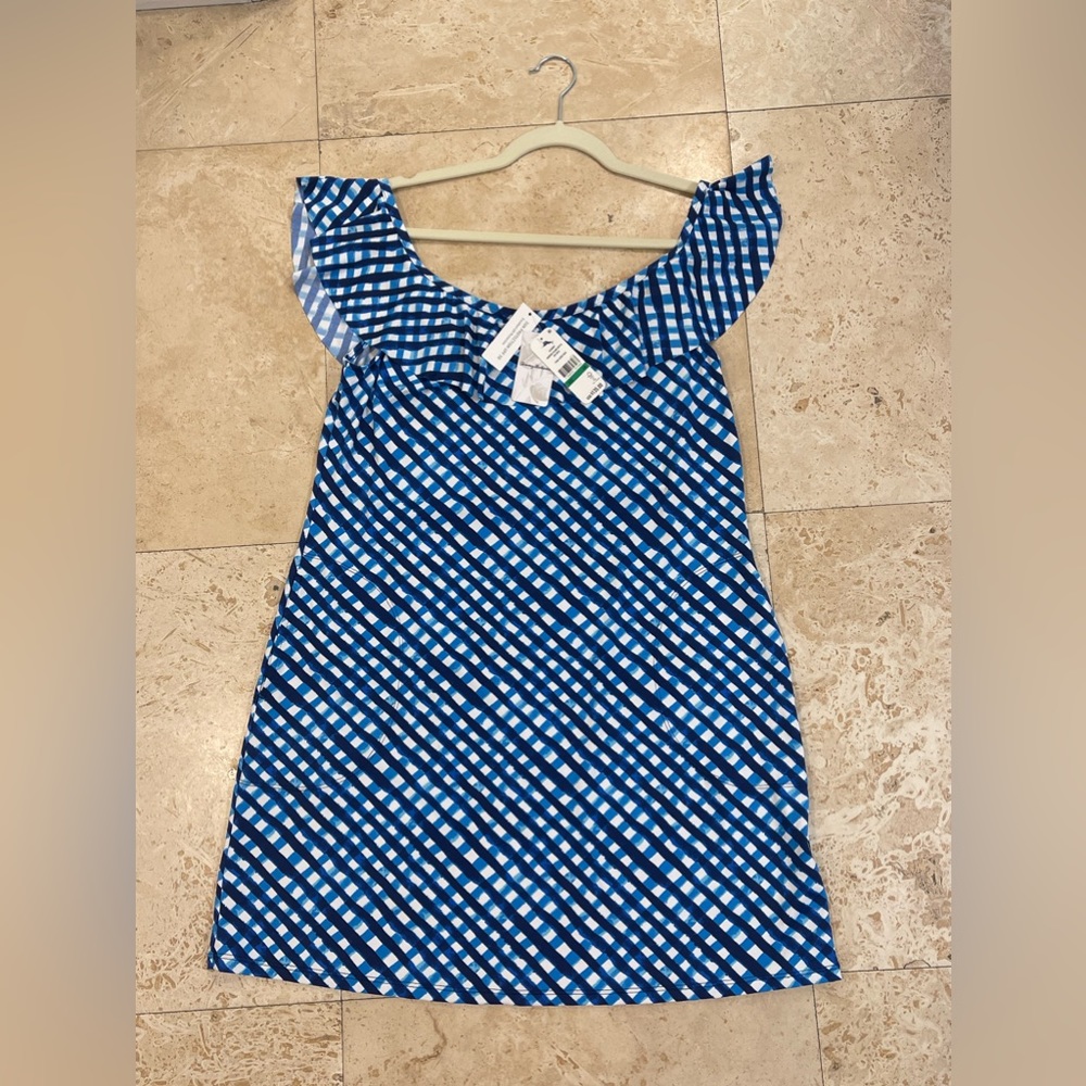 Tommy Bahama Harbour Island ruffle spa dress, coverup. Size L. NWT